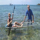 Прочные ясные рыбацкие лодки стеклоткани, водоустойчивый люк каноэ в 12 ноги