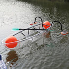 Весельная лодка прозрачной пластмассы, рыбацкие лодки реки лезвия 0 до 360 градусов